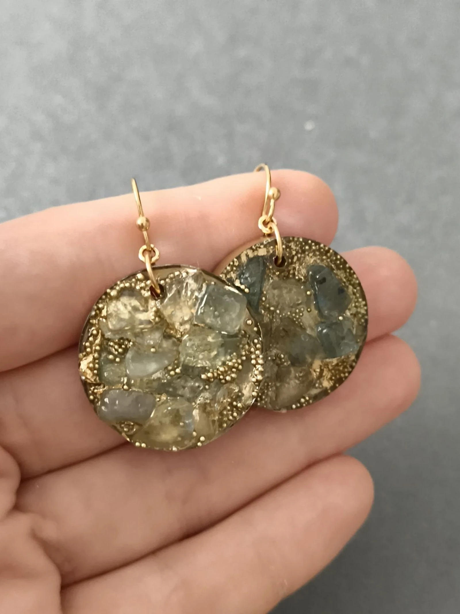 Boucles d'oreilles aigue marine  – photo 5